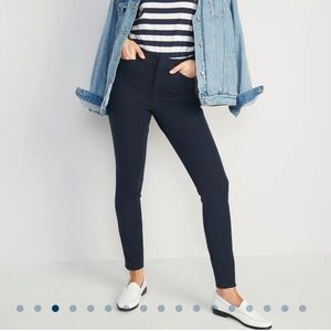 NWT Old Navy Pixie Trousers 12 Medium Color Navy Skinny Ankle Pants Work Office